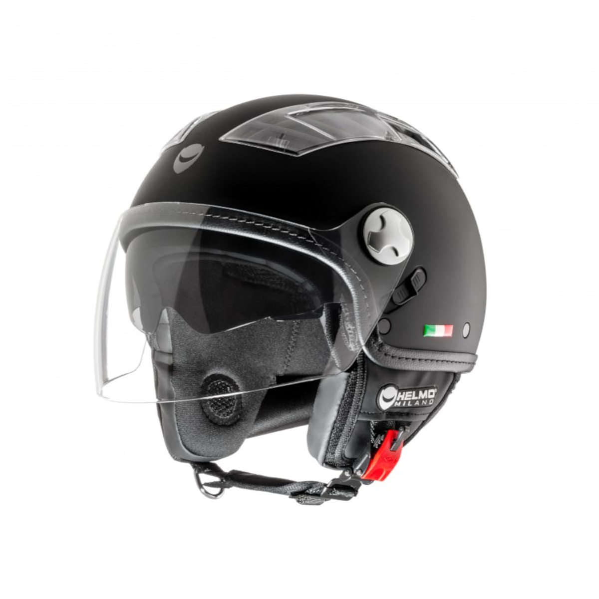 Helmo Milano Demi Jet, Turbine, zwart, mat