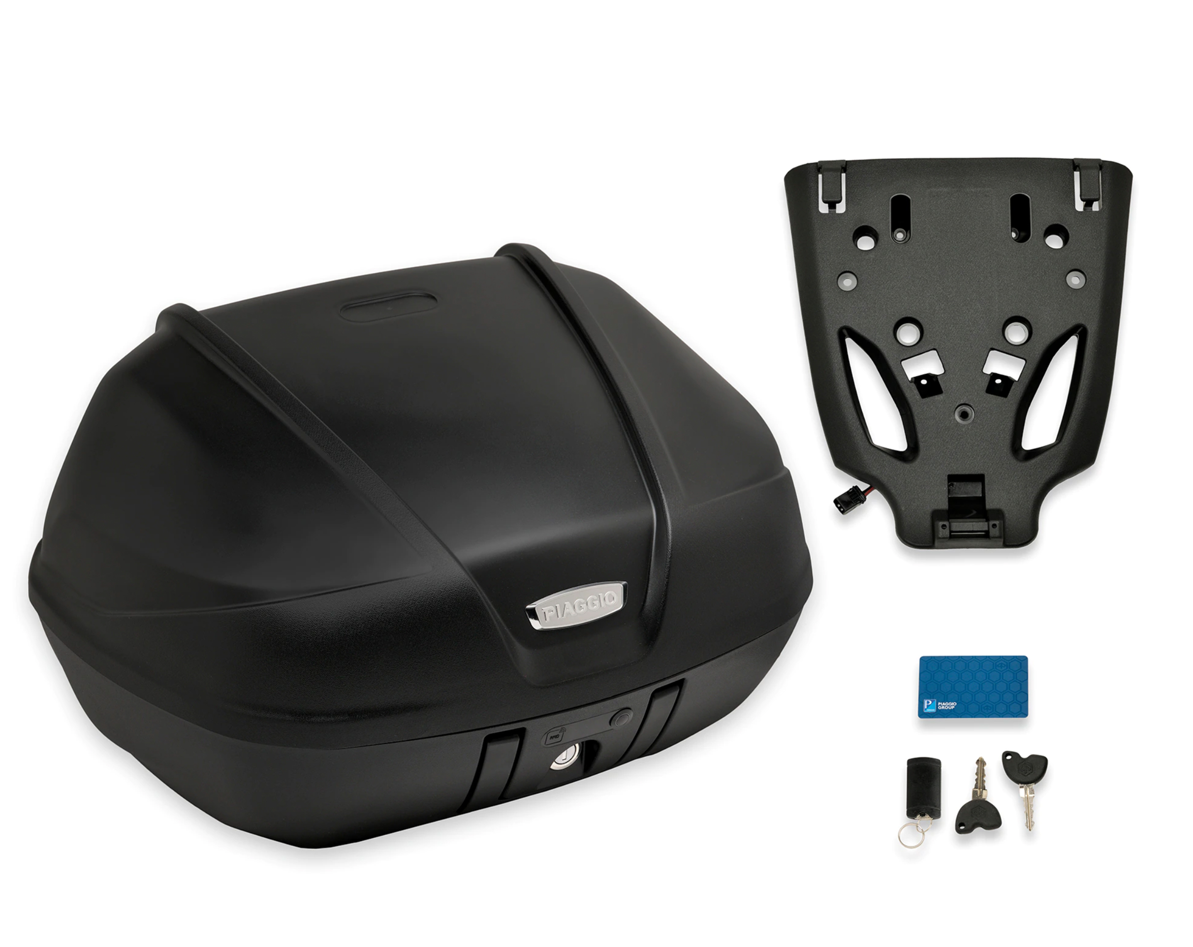 Topkoffer Kit Sleutelloze 52L (incl. montageplaat) voor Beverly HPE Origineel Piaggio