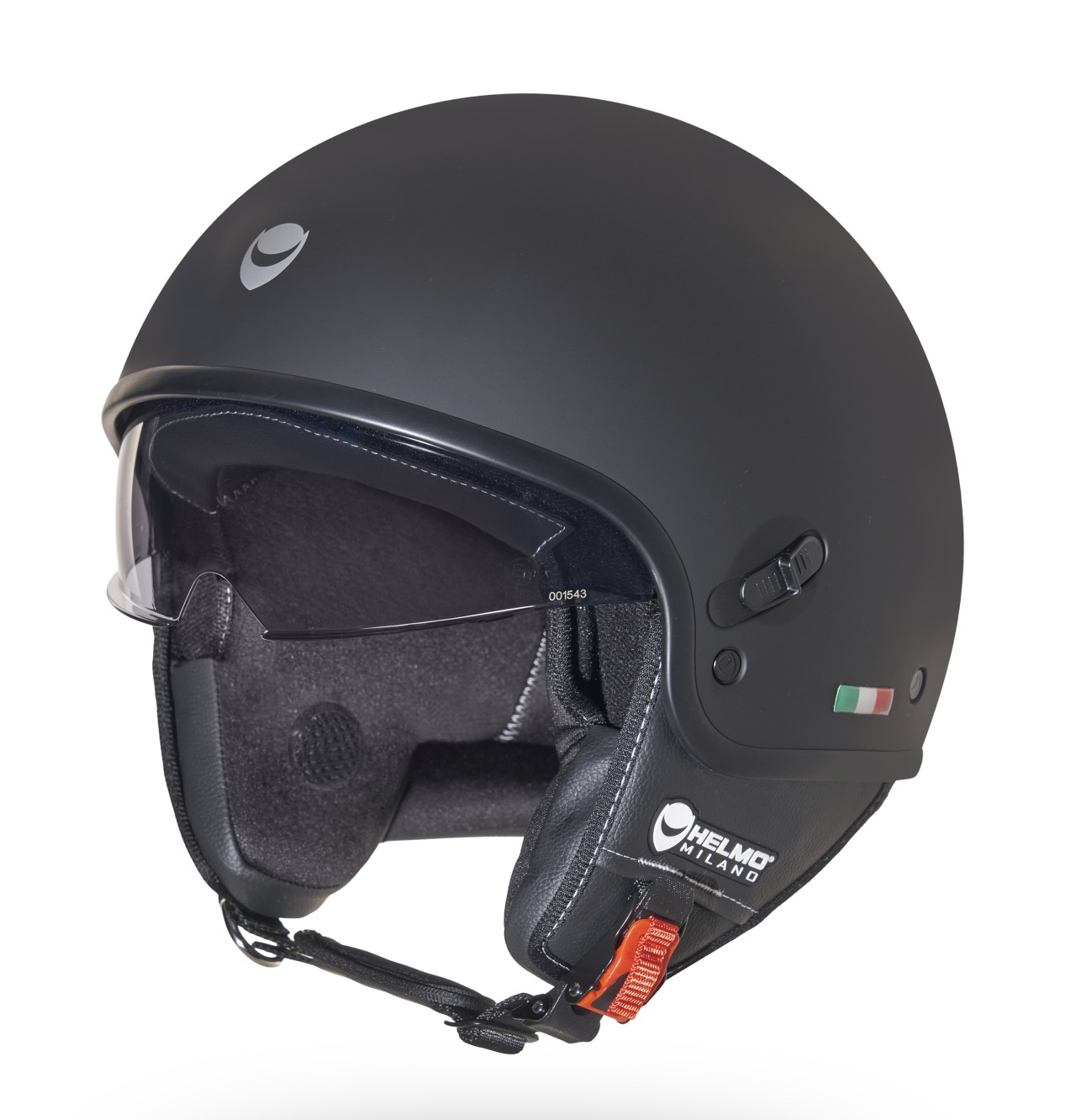 Helmo Milano Demi Jet Puro Slider zwart mat
