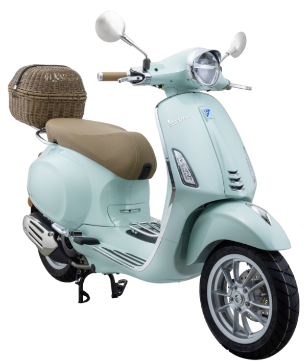 Bagagemand Classic met bagagebrug voor Vespa Primavera/Sprint 50-150ccm, donkerbruin