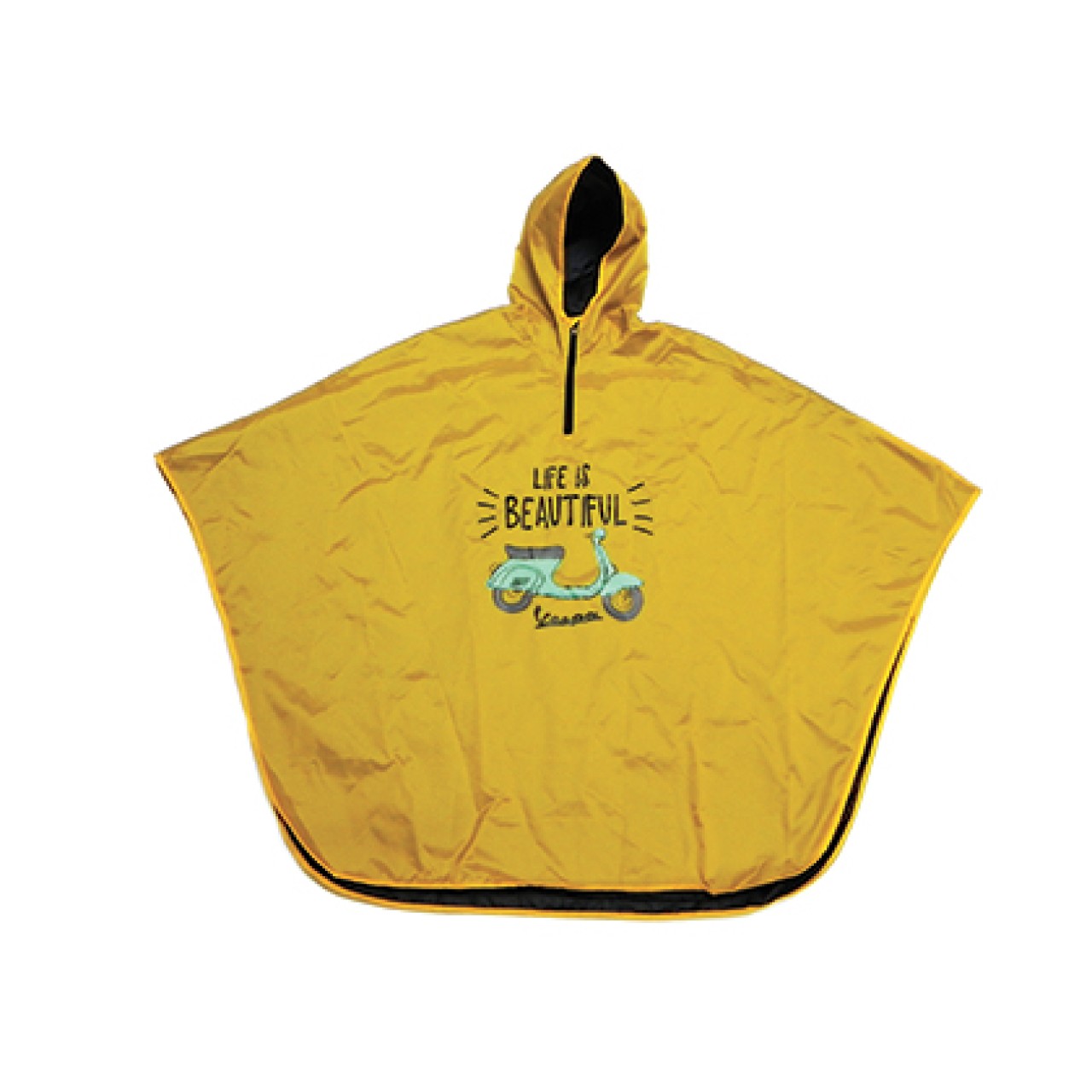 Vespa regenponcho geel