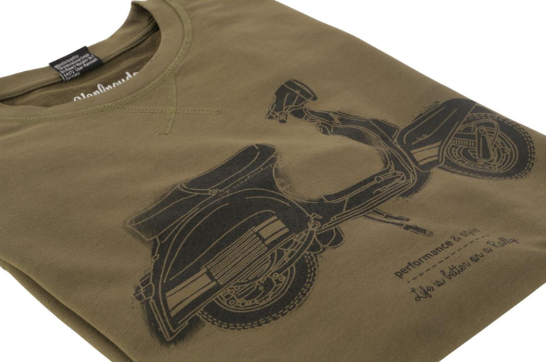 Sweatshirt "Life is better on a Rally", heren olijfgroen