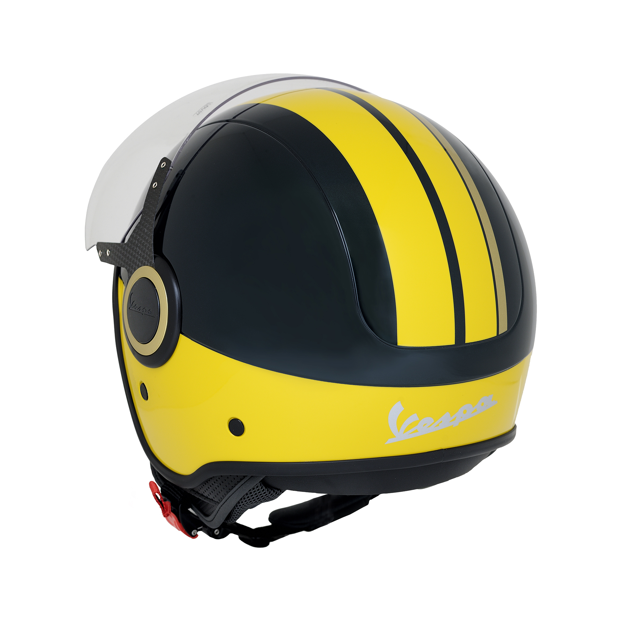 Vespa Jet Helm VJ Racing 60s groen / geel - Sixties