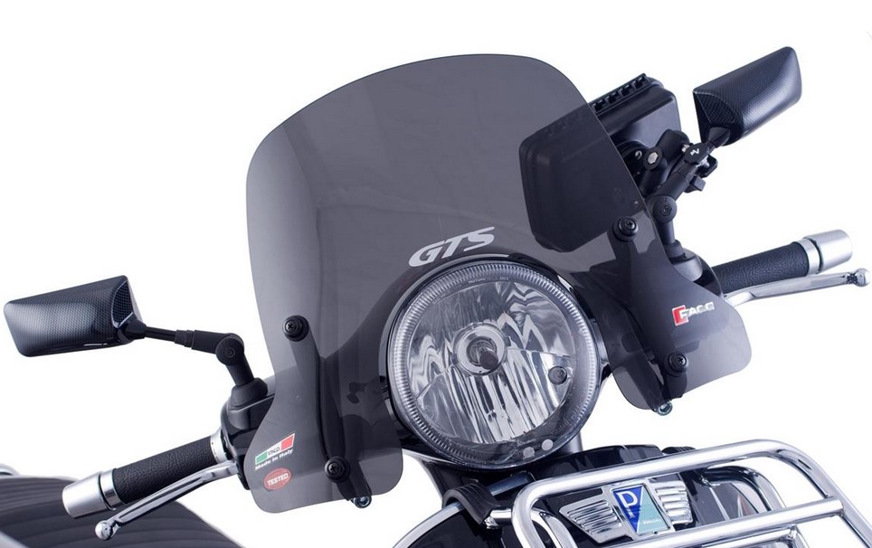 Voorruit halfhoog voor Vespa GTS/GTS Super/GT/GT L 125-300cc, getint