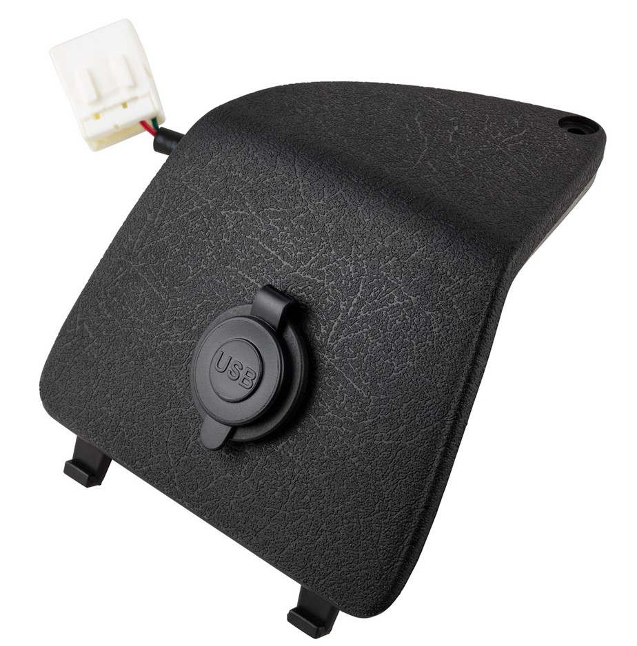 Bagageruimteafdekking links met USB-aansluiting voor Vespa GTS/GTS Super/GTV/GT, zwart