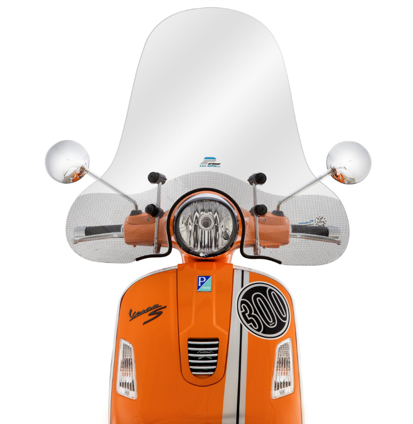 Voorruit CUPPINI hoog voor Vespa GTS/GTS Super/GT/GT L 125-300cc, helder