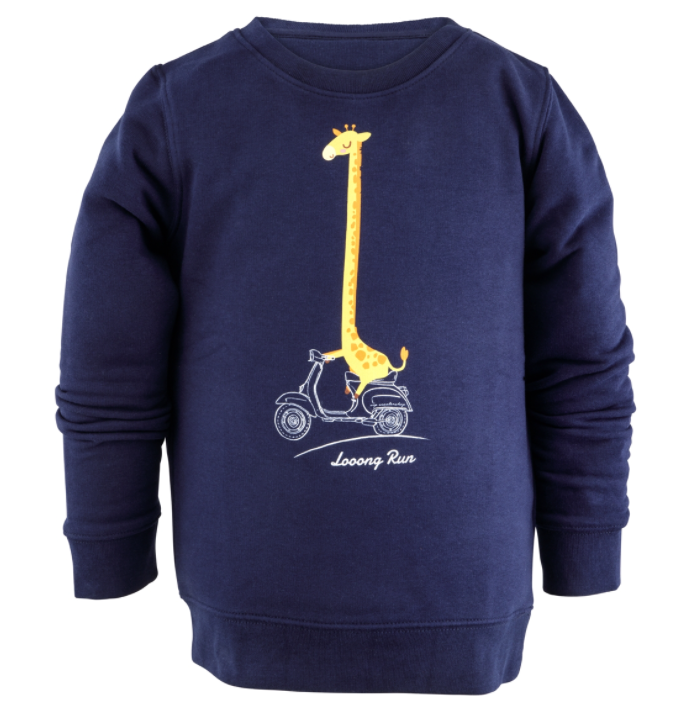 Kinder sweatshirt "Looong Run", blauw