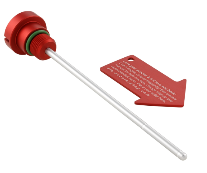 Olievulplug motorolie voor Vespa Primavera/Sprint 125-150cc d.w.z. 3V 4T AC, rood