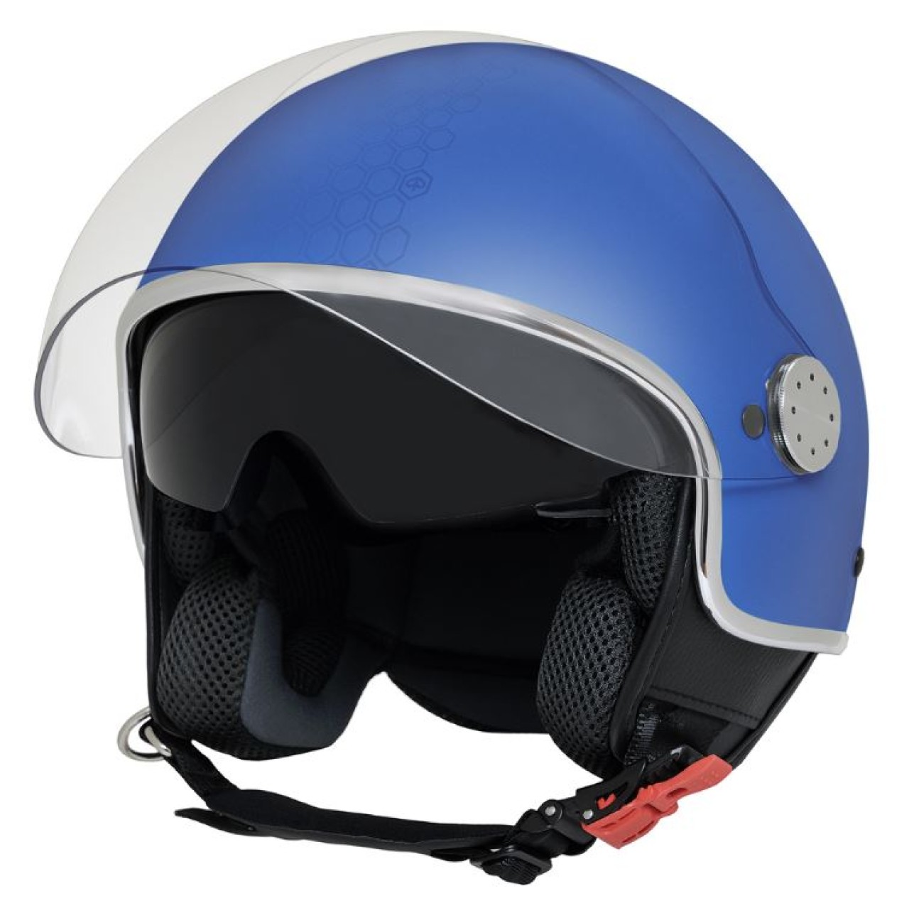 Piaggio Demi Jet Mirror-jethelm, matblauw