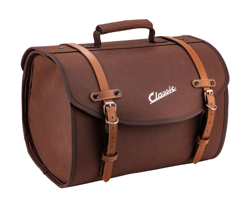 Tas "Classic" groot voor Vespa, nylon, tabak bruin