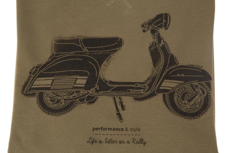 Sweatshirt "Life is better on a Rally", heren olijfgroen