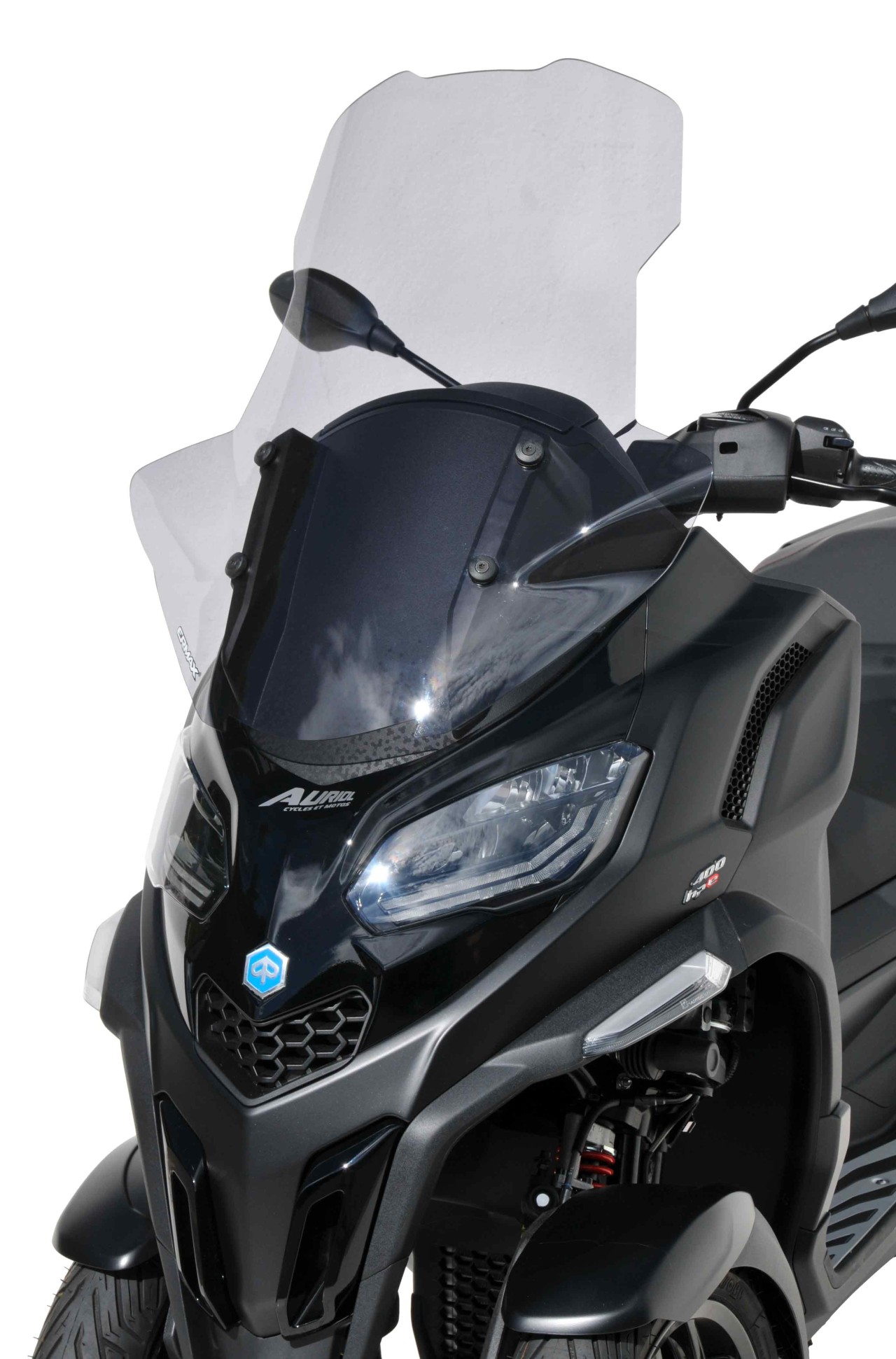 Windscherm ERMAX met handbescherming voor Piaggio MP3 400 HPE (-22), getint