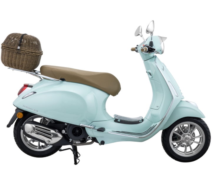 Bagagemand Classic met bagagebrug voor Vespa Primavera/Sprint 50-150ccm, donkerbruin