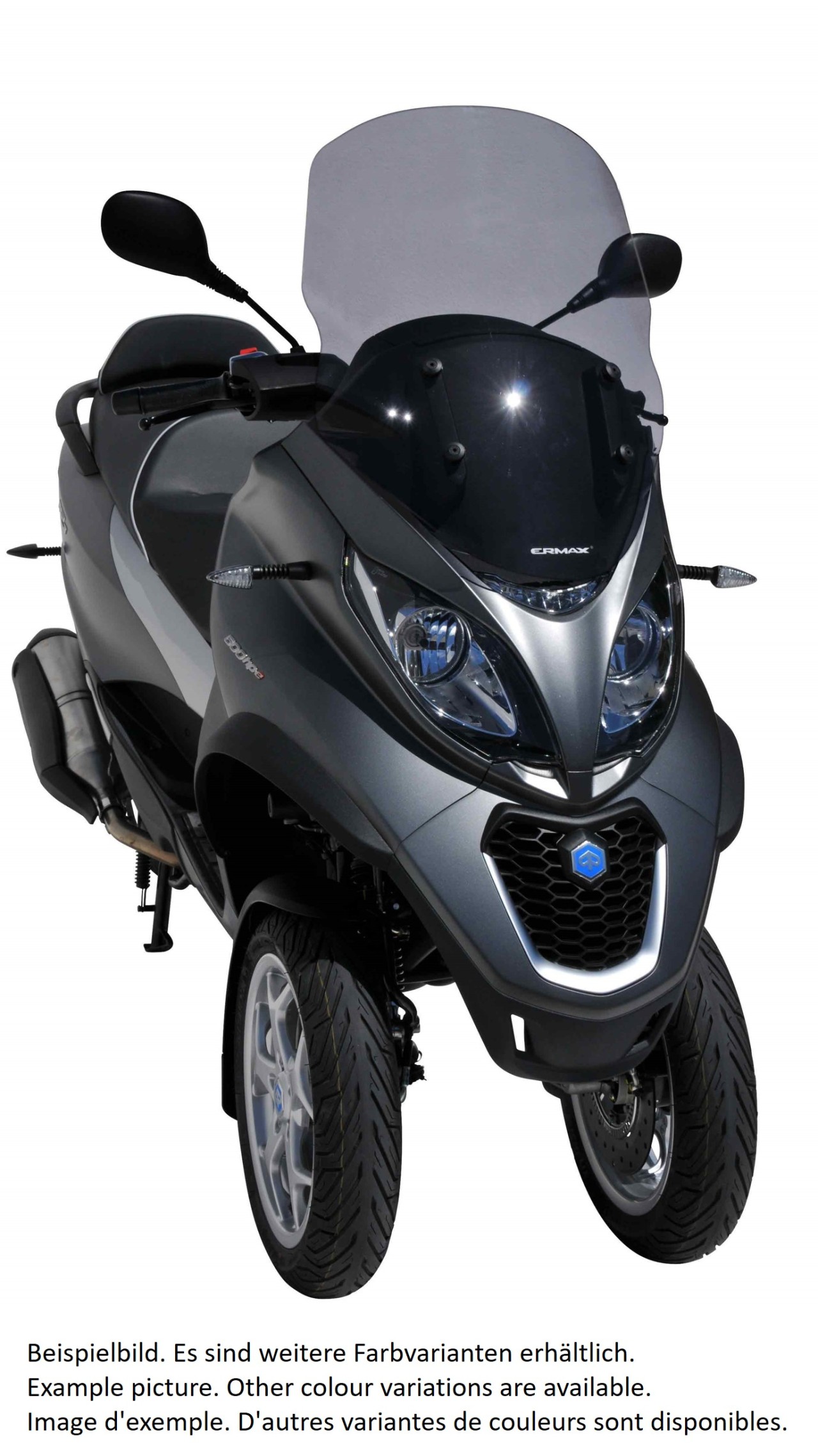 Windscherm ERMAX Touring voor Piaggio MP3 400 HPE (-22), helder