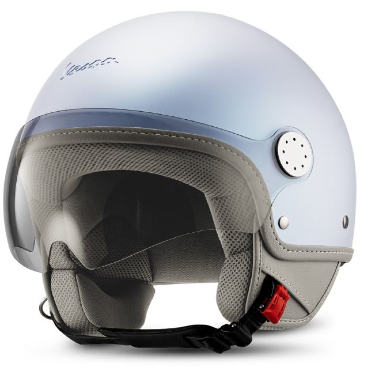 Vespa jethelm 12° Anniversary Snake, zilver